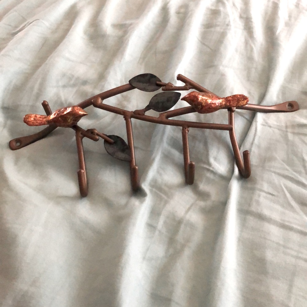 Anthropologie wall hook fixture without screws